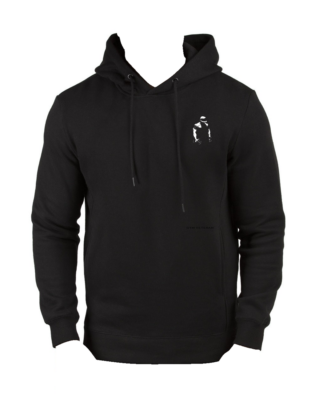 Black Premier Logo Hoodie - Gray Lettering