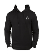 Black Premier Logo Hoodie - Gray Lettering