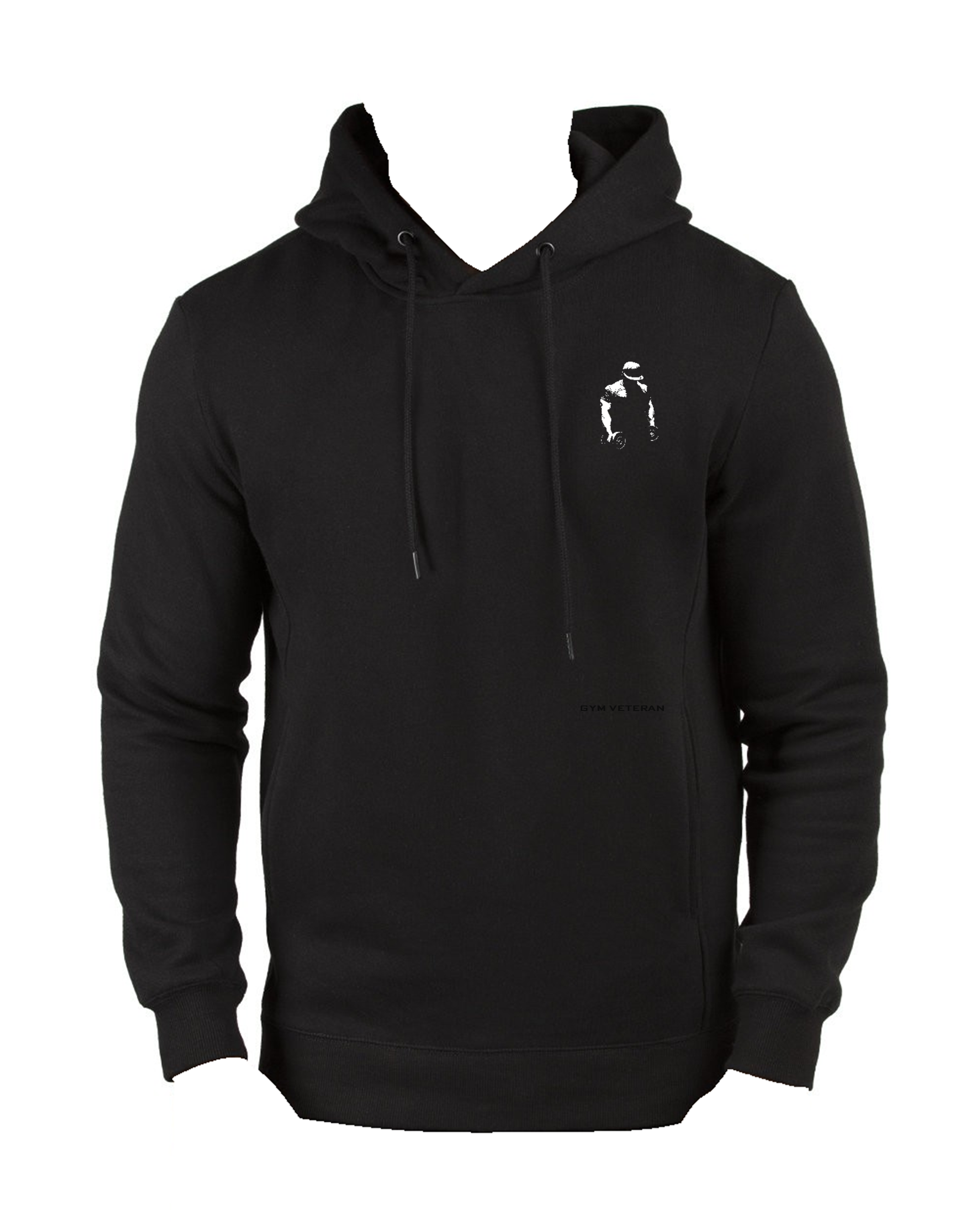 Black Premier Logo Hoodie - Gray Lettering