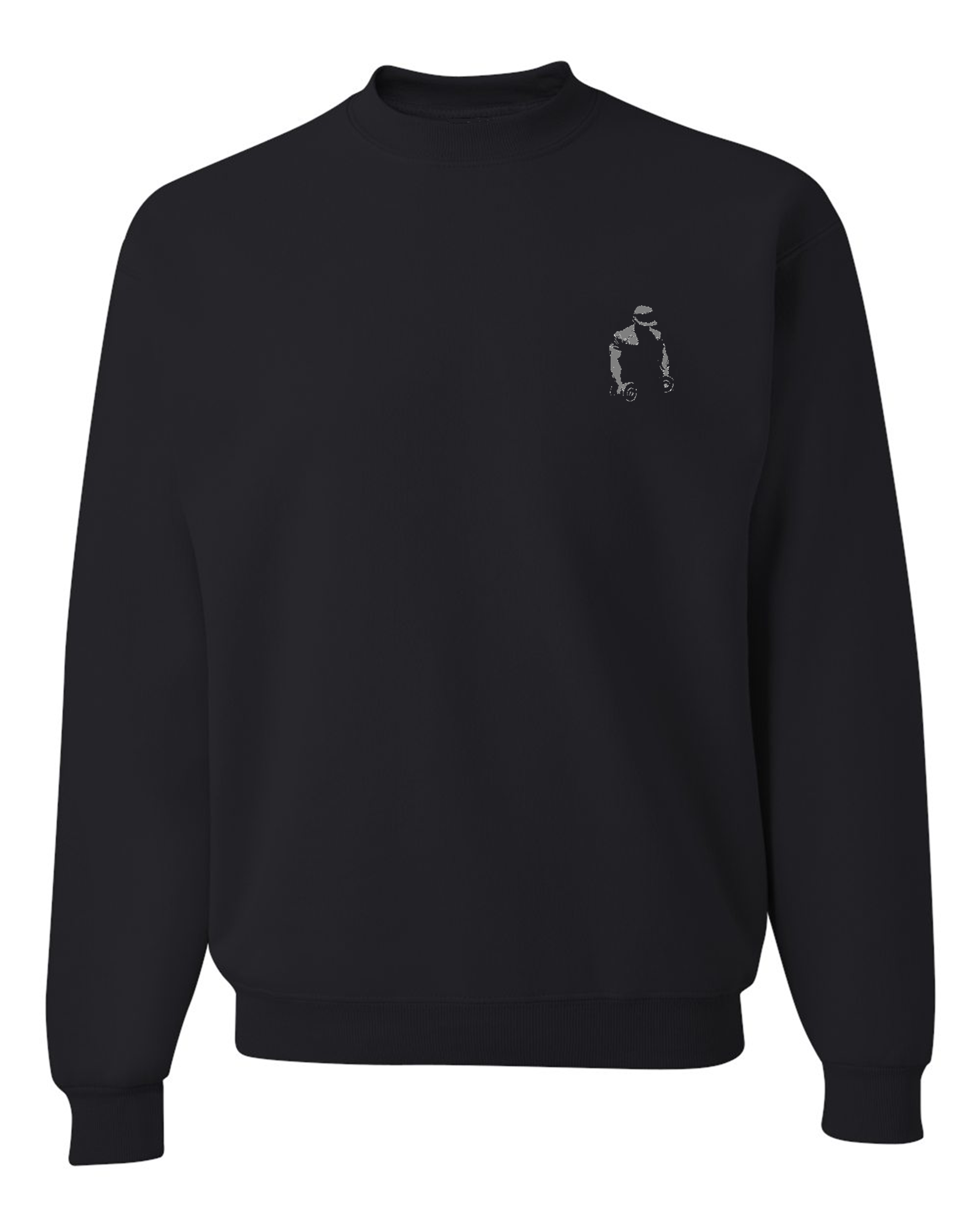 Black Logo Sweatshirt - Gray Logo