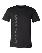 Black Gym Veteran Decathlete T-Shirt - Gray Lettering