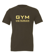 Military Green Gym Veteran Signature T-Shirt - Amber Lettering
