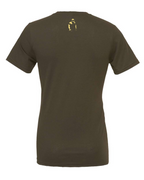Military Green Gym Veteran Signature T-Shirt - Amber Lettering