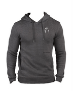 Charcoal Heather Premier Logo Hoodie - White Lettering