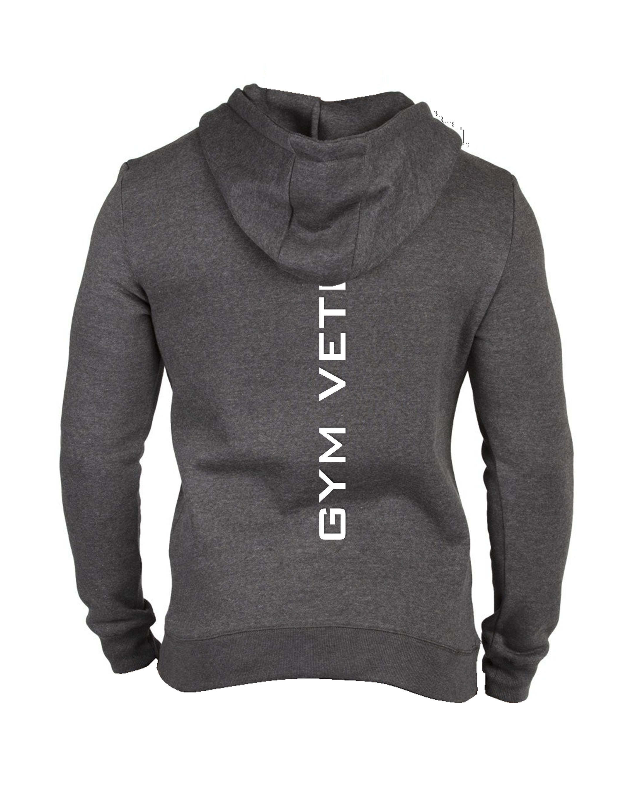 Charcoal Heather Premier Logo Hoodie - White Lettering