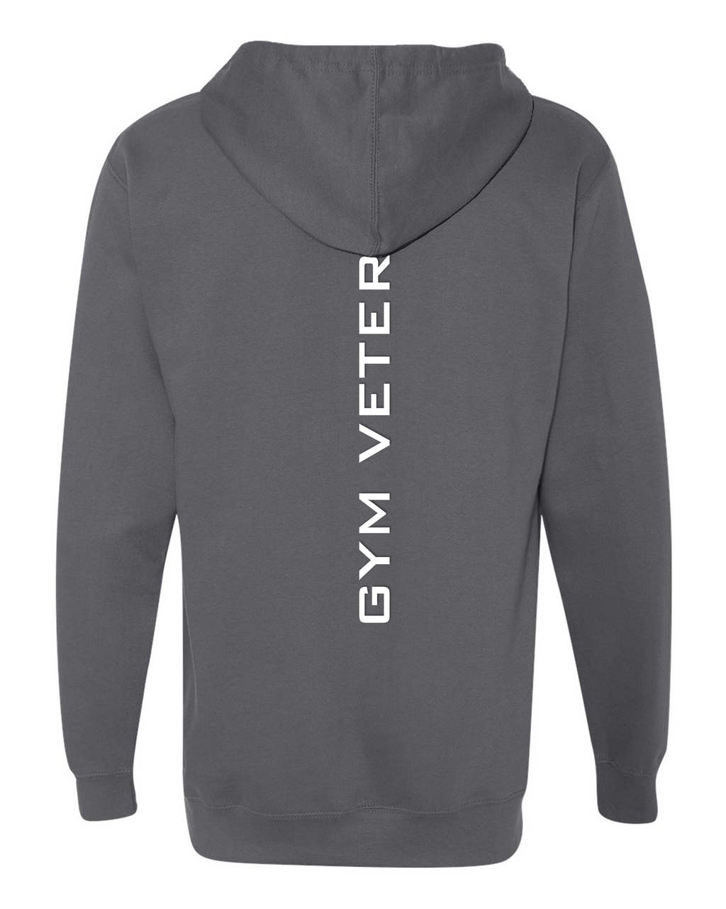 Gray Mid-Weight Logo Hoodie - White Lettering