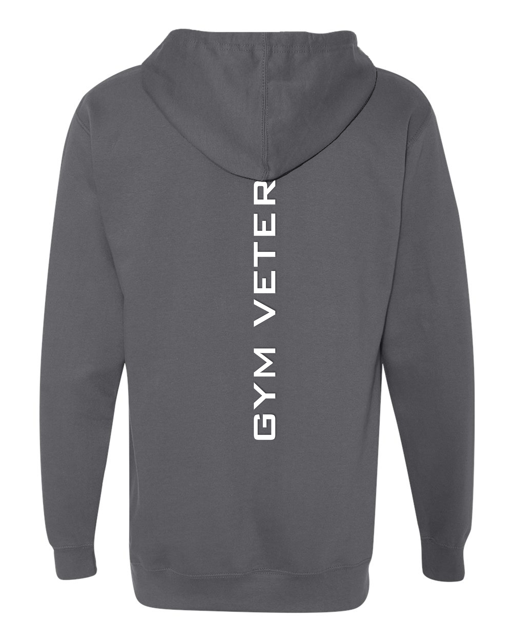 Gray Mid-Weight Logo Hoodie - White Lettering