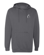 Gray Mid-Weight Logo Hoodie - White Lettering